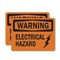 Signmission Electrical Hazard OSHA Warning Sign, Vinyl Decal, 14in W x 10in L, 2PK OS-2PACK-WS-D-1014-L-19660 - alternate 1